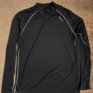 DR SKIN Men's Black Compression Shirt workout athlete athletic dri fit tight